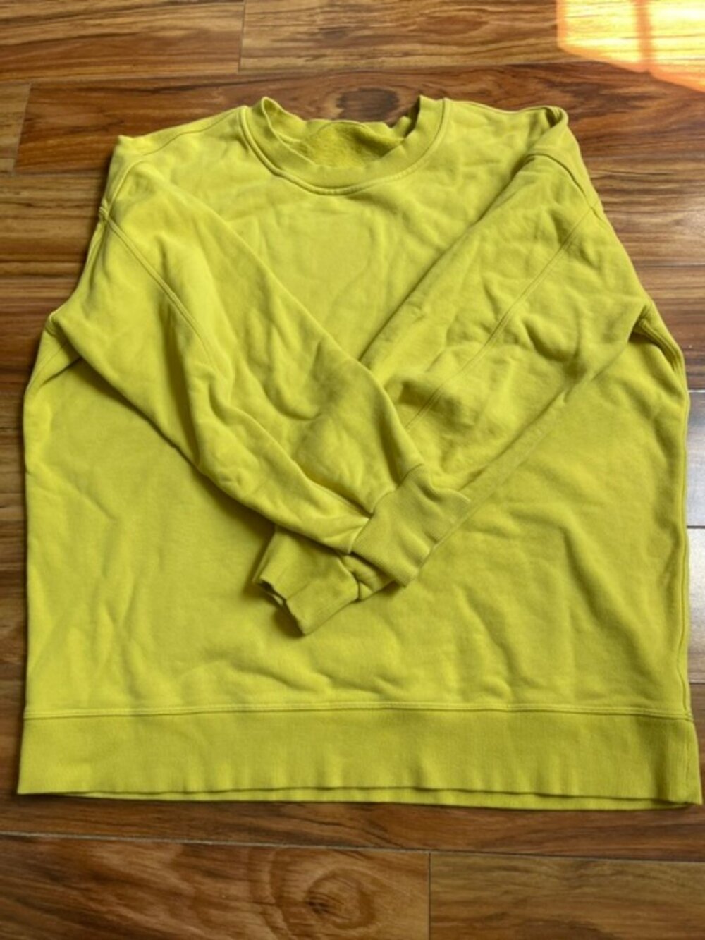 Lululemon Women's Crewneck Sweatshirt Sweater, Lime Green, Plus Size-See Picture